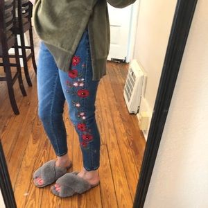 Ana floral embroidered jeggings 6